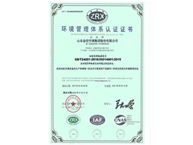 環(huán)境管理體系認(rèn)證證書(shū)